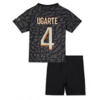 Camiseta Paris Saint-Germain Manuel Ugarte #4 Tercera Equipación para niños 2023-24 manga corta (+ pantalones cortos)